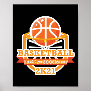 Basketballmeisterschaft Vintag Poster