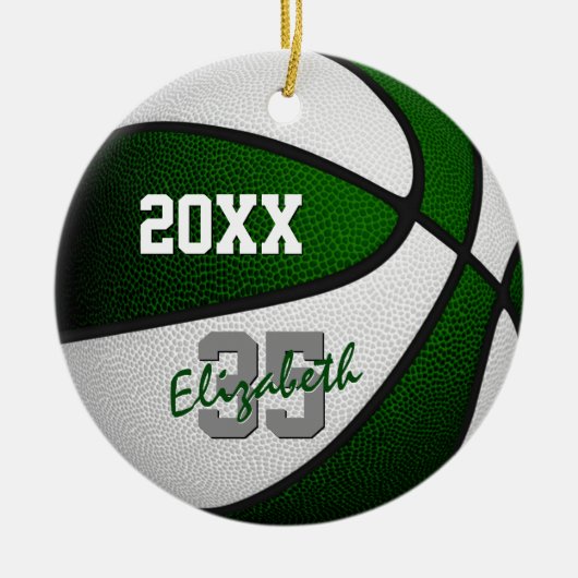 Basketballmemento Keramik Ornament (Vorne)