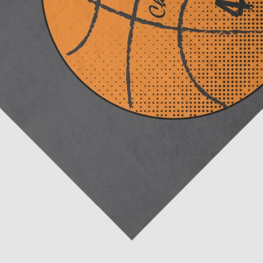 Basketballmonogramm | Custom Seidenpapier (Ausschnitt)