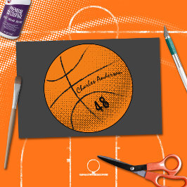Basketballmonogramm | Custom Seidenpapier
