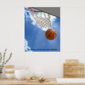Basketballmotivation Poster (Küche)