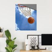 Basketballmotivation Poster (Heimbüro)