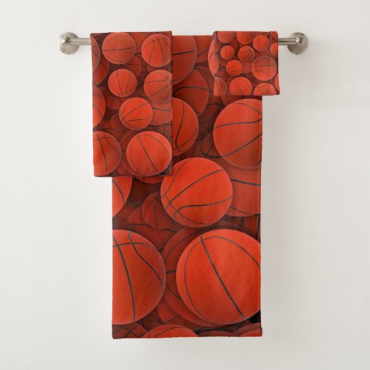Basketballmuster Badhandtuch Set (Insitu)