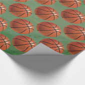 Basketballmuster Geschenkpapier (Ecke)