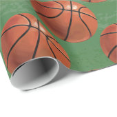 Basketballmuster Geschenkpapier (Rolleneckpunkt)