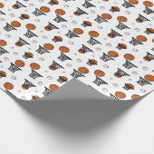 Basketballmuster Geschenkpapier (Ecke)