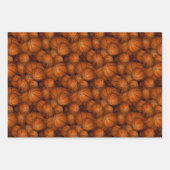 Basketballmuster Geschenkpapier Set (Vorderseite)