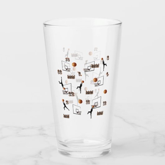 Basketballmuster Glas (Rückseite)