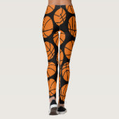 Basketballmuster Leggings (Rückseite)