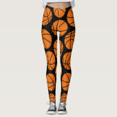 Basketballmuster Leggings (Vorderseite)