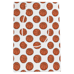 Basketballmuster Mittlere Geschenktüte