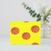 Basketballmuster Postkarte (Stehend Vorderseite)