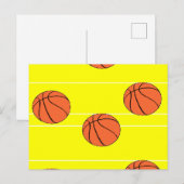 Basketballmuster Postkarte (Vorne/Hinten)