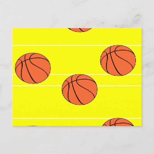 Basketballmuster Postkarte (Vorderseite)