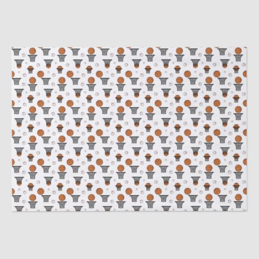 Basketballmuster Seidenpapier (Vorderseite)