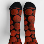 Basketballmuster Socken (Oben)