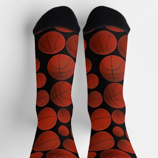 Basketballmuster Socken (Oben)