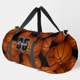 Basketballmuster-Spielername Jersey Duffle Bag