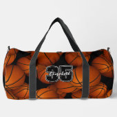 Basketballmuster-Spielername Jersey Duffle Bag (Vorderseite)