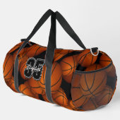 Basketballmuster-Spielername Jersey Duffle Bag (Rechte Ecke)