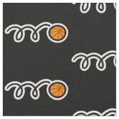 Basketballmuster | Sport-Textil-Druck Stoff (Nahaufnahme)