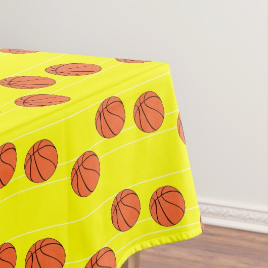 Basketballmuster Tischdecke (Beispiel)