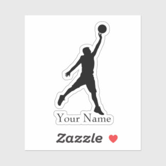 Basketballname Aufkleber