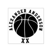 Basketballname und Jersey-Nummer personalisieren Gummistempel (Prägung)