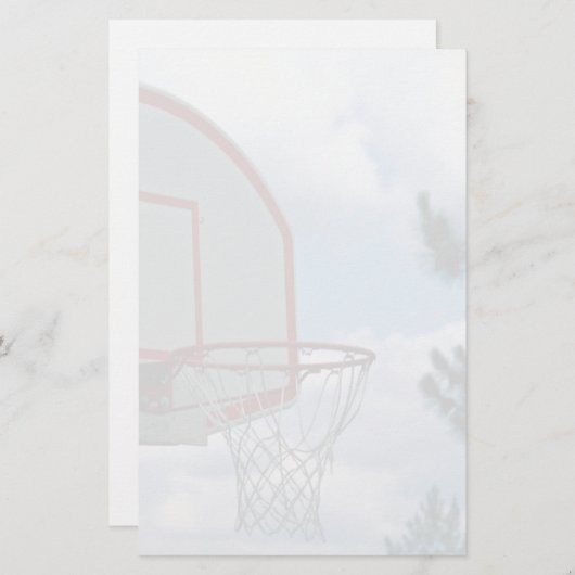 Basketballnetz Briefpapier (Vorne/Hinten)