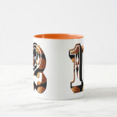 Basketballnummer 12 Picture-Logo, Tasse (Zentrum)