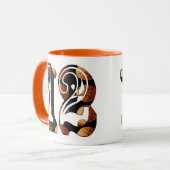 Basketballnummer 12 Picture-Logo, Tasse (Vorderseite Links)
