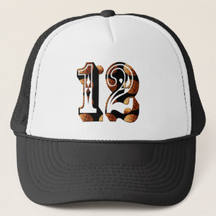 Basketballnummer 12 Picture-Logo, Truckerkappe