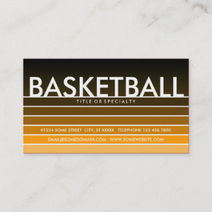 Basketballorange Visitenkarte