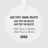 BasketballORNATION Ornament (Rückseite)