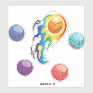 Basketballpaket Aufkleber