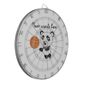 Basketballpanda Dartscheibe (Vorderseite Links)