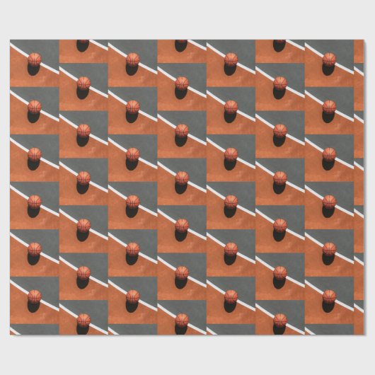 Basketballpapier Geschenkpapier (Flach)