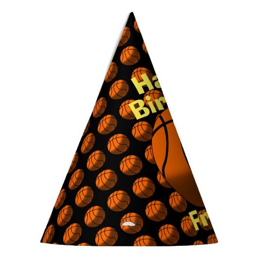 Basketballpapier Hit Partyhütchen (Links)