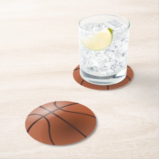 Basketballpapier-Untersetzer Runder Pappuntersetzer (Vor Ort)