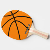 Basketballpingpaddel mit personalisiertem Namen Tischtennis Schläger (Seitenansicht)