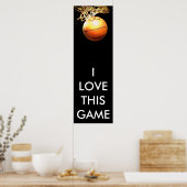 Basketballplakat - Panoramaposter Poster (Küche)