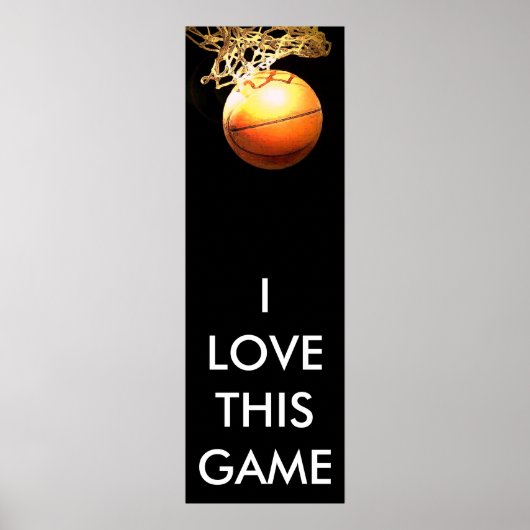 Basketballplakat - Panoramaposter Poster (Vorne)