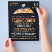 Basketballplatz, Basketballtrainingskurs Flyer (Hand)