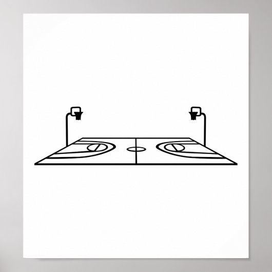 Basketballplatz Poster (Vorne)