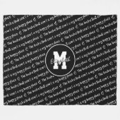 Basketballplatz Schwarz-weiß JEDE Farbe Fleecedecke (Vorderseite (Horizontal))