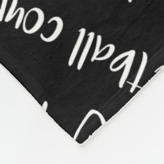 Basketballplatz Schwarz-weiß JEDE Farbe Fleecedecke (Ecke)