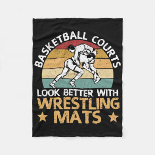 Basketballplätze sehen mit Wrestling besser aus Fleecedecke