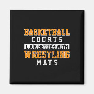 Basketballplätze sehen mit Wrestling besser aus Magnet