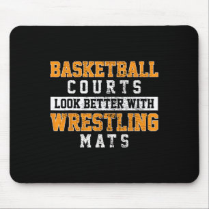 Basketballplätze sehen mit Wrestling besser aus Mousepad