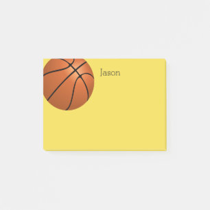 Basketballpost, den Sie zur Personalisierung merke Post-it Klebezettel